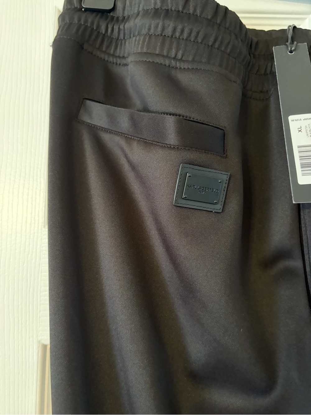 Karl Lagerfeld Black Men's Track Joggers - Picture 3 of 5